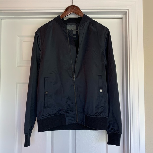 Bonobos Boulevard Slim Bomber Jacket, Medium Navy - Picture 7 of 8